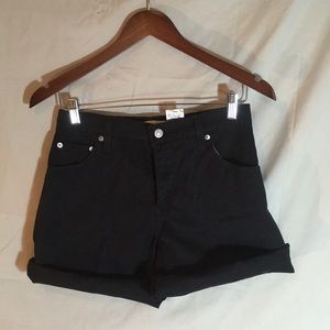 High Rise Black Levi's Shorts